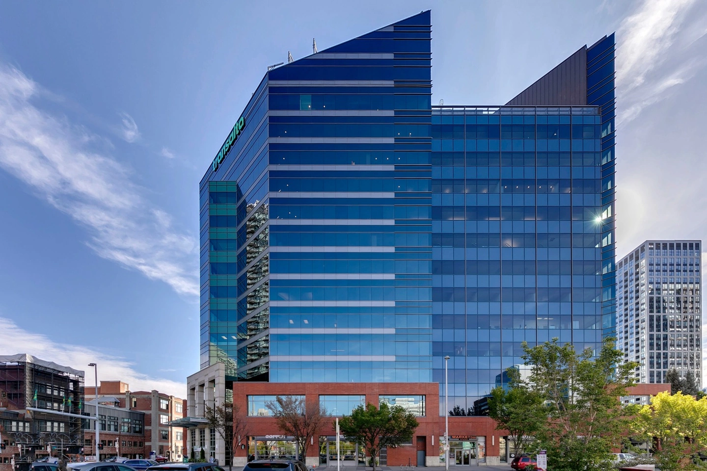 Modern commercial office building in Calgary